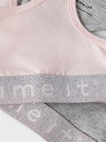 NAME IT 2-Pak Korte Toppe Barely Pink